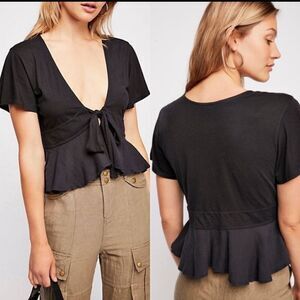 We the Free Black Knot Me Tee